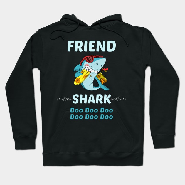 Family Shark 1 FRIEND Hoodie by blakelan128